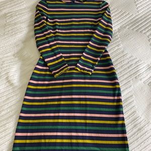 JCrew striped dressed long sleeved dress